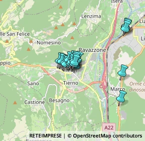 Mappa Via Guglielmo Marconi, 38068 Mori TN, Italia (1.023)