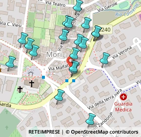 Mappa Piazza B. Malfatti, 38065 Mori TN, Italia (0.118)