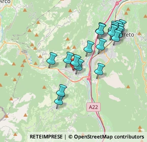 Mappa Piazza B. Malfatti, 38065 Mori TN, Italia (3.7925)