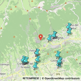 Mappa Via Europa, 31054 Possagno TV, Italia (2.56235)