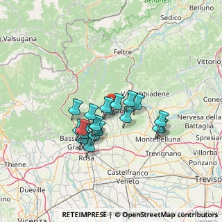 Mappa Via Europa, 31054 Possagno TV, Italia (10.6495)