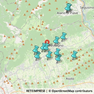Mappa Via Europa, 31054 Possagno TV, Italia (3.38333)