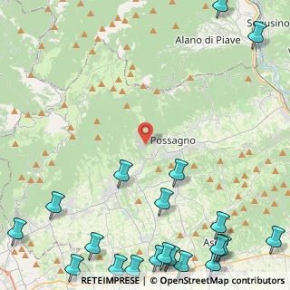Mappa Via Europa, 31054 Possagno TV, Italia (7.506)