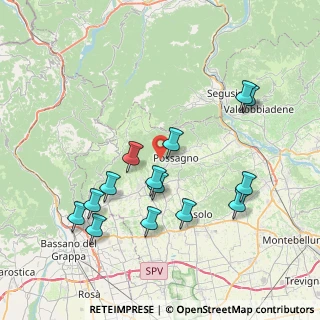 Mappa Via Europa, 31054 Possagno TV, Italia (7.91)