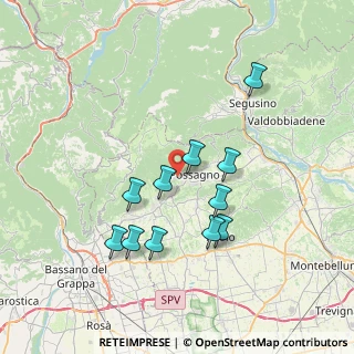 Mappa Via Europa, 31054 Possagno TV, Italia (6.69455)