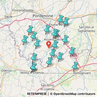 Mappa Via Runtine, 33082 Azzano Decimo PN, Italia (6.91211)