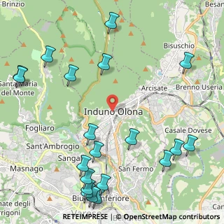 Mappa Via Porro Giampiero, 21056 Induno Olona VA, Italia (2.917)