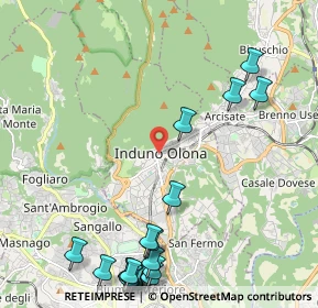 Mappa Via Porro Giampiero, 21056 Induno Olona VA, Italia (2.9705)