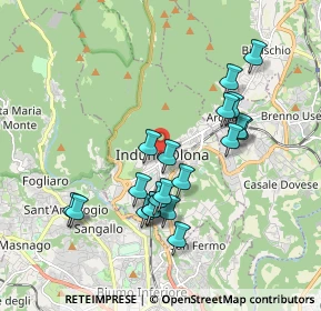 Mappa Via Porro Giampiero, 21056 Induno Olona VA, Italia (1.7415)