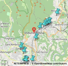 Mappa 9 Via Porro Giampiero, 21056 Induno Olona VA, Italia (2.49733)