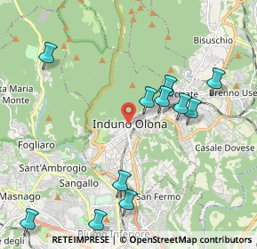 Mappa Via Porro Giampiero, 21056 Induno Olona VA, Italia (2.25)