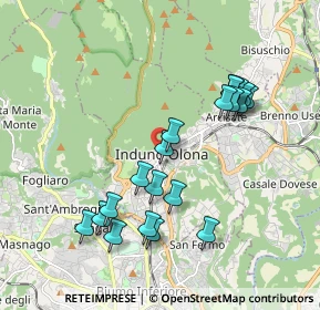 Mappa 9 Via Porro Giampiero, 21056 Induno Olona VA, Italia (1.8515)