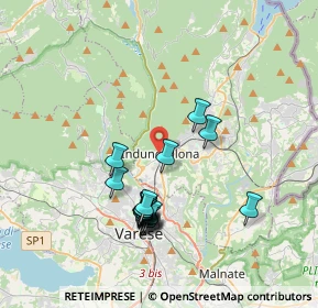 Mappa 9 Via Porro Giampiero, 21056 Induno Olona VA, Italia (3.46444)