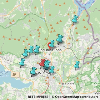 Mappa Via Martinelli Foscarini, 21056 Induno Olona VA, Italia (3.85938)