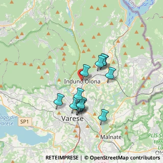 Mappa Via Martinelli Foscarini, 21056 Induno Olona VA, Italia (2.94462)