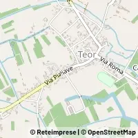 Mapa Rivignano Teor