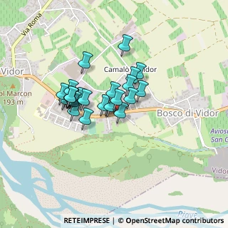 Mappa Via g.Marconi, 31020 Vidor TV, Italia (0.31724)