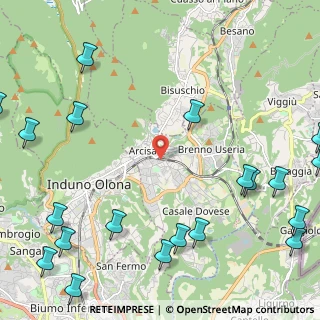 Mappa Via Gaetano Crugnola, 21051 Arcisate VA, Italia (3.3275)