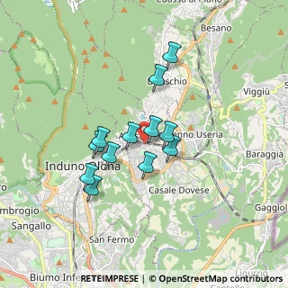 Mappa Via Torni, 21051 Arcisate VA, Italia (1.34167)