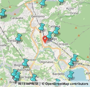 Mappa Via Dante, 21034 Cocquio-Trevisago VA, Italia (3.2715)