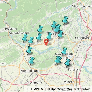 Mappa Via della Sega, 31020 Sernaglia della Battaglia TV, Italia (7.28)