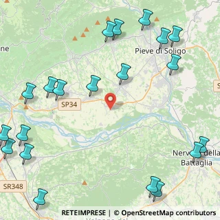 Mappa Via della Sega, 31020 Sernaglia della Battaglia TV, Italia (6.4435)