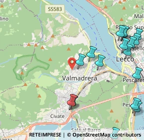 Mappa Via S. Carlo Borromeo, 23868 Valmadrera LC, Italia (2.81529)