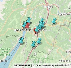 Mappa Via Giuseppe Battisti, 38065 Mori TN, Italia (9.80706)