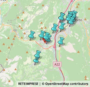 Mappa Via Giuseppe Battisti, 38065 Mori TN, Italia (3.873)