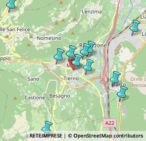 Mappa Via Giuseppe Battisti, 38065 Mori TN, Italia (2.39)