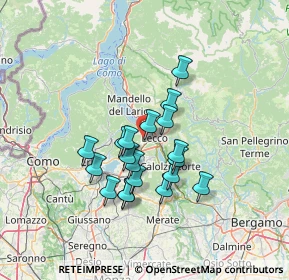 Mappa Viale Promessi Sposi, 23868 Valmadrera LC, Italia (10.79526)