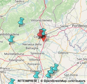 Mappa Via Sant'Anna, 31010 Mareno di Piave TV, Italia (24.74769)