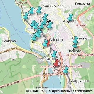 Mappa Via Antonio Ghislanzoni, 23900 Lecco LC, Italia (1.016)