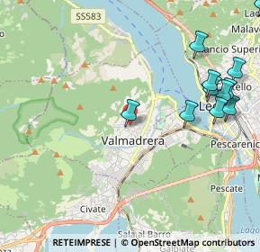 Mappa Piazza Fontana, 23868 Valmadrera LC, Italia (2.69917)