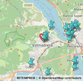 Mappa Piazza Fontana, 23868 Valmadrera LC, Italia (2.25056)