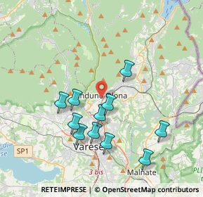 Mappa Via Andreoli, 21056 Induno Olona VA, Italia (3.53455)