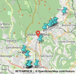 Mappa Via Andreoli, 21056 Induno Olona VA, Italia (2.424)