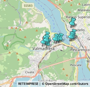 Mappa Via I Maggio, 23868 Valmadrera LC, Italia (1.31)