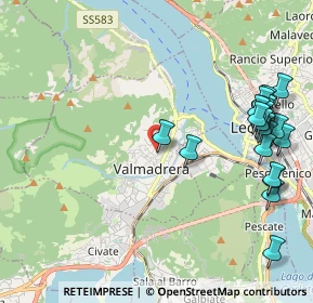 Mappa Via I Maggio, 23868 Valmadrera LC, Italia (2.531)