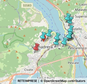 Mappa Via I Maggio, 23868 Valmadrera LC, Italia (1.65917)