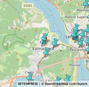 Mappa Via I Maggio, 23868 Valmadrera LC, Italia (2.85684)