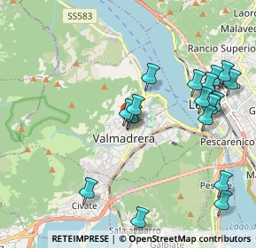 Mappa Via I Maggio, 23868 Valmadrera LC, Italia (2.095)