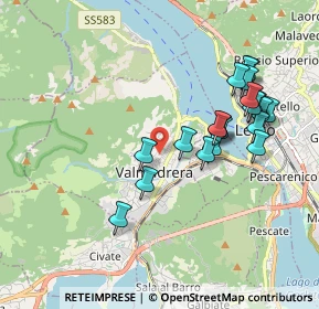 Mappa Via I Maggio, 23868 Valmadrera LC, Italia (1.835)