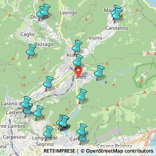 Mappa PRIMA PAGINA SNC, 22035 Canzo CO, Italia (2.861)