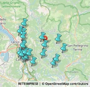 Mappa Via Pagafone, 24030 Fuipiano Valle Imagna BG, Italia (7.6325)