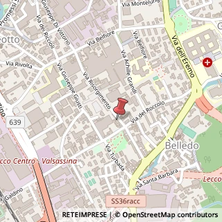 Mappa Via Risorgimento, 34, 23900 Lecco, Lecco (Lombardia)