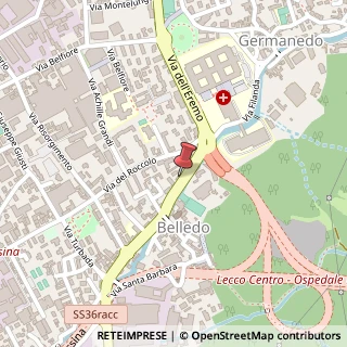 Mappa Via Tonio da Belledo, 125, 23900 Lecco, Lecco (Lombardia)