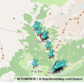 Mappa Localita' Capoluogo, 11010 Ollomont AO, Italia (2.252)