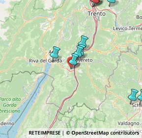 Mappa Via della Terra Nera, 38065 Mori TN, Italia (18.81364)