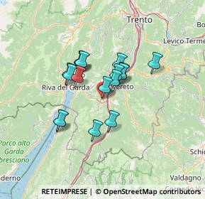 Mappa Via della Terra Nera, 38065 Mori TN, Italia (9.84412)